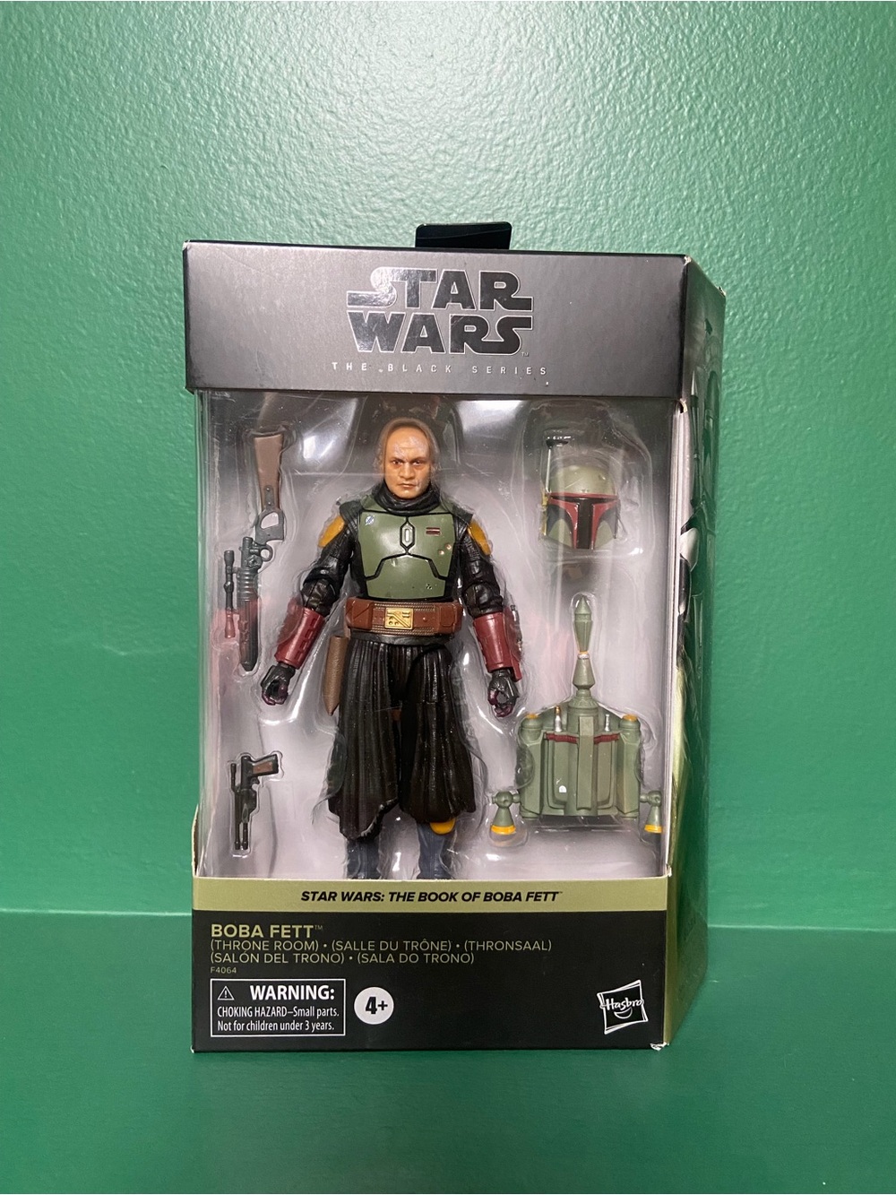 Hasbro Star Wars Boba Fett Figure in Green, Red and Black